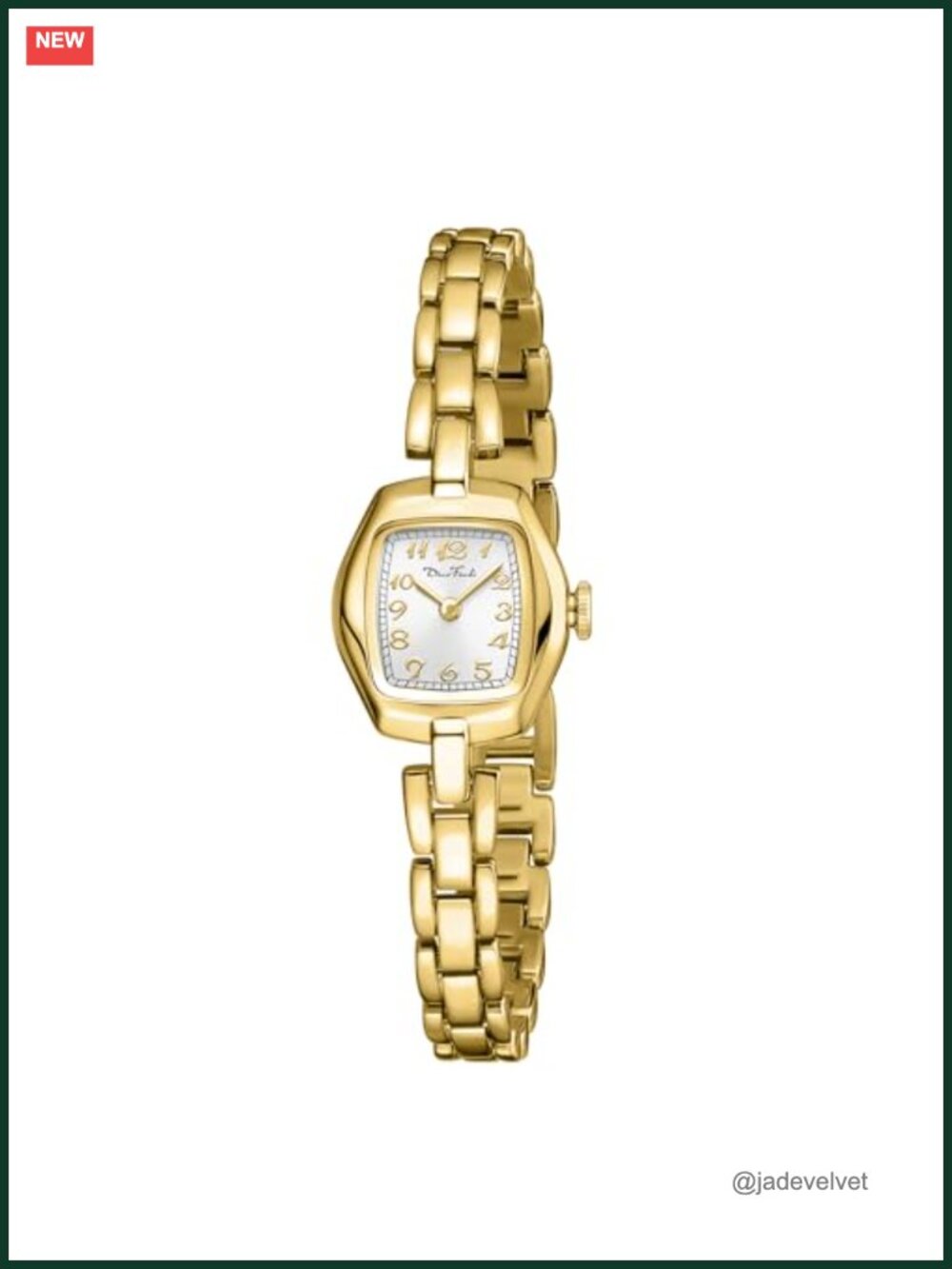 Gold Plated Women's Watch Stainless Steel Band Quartz Luxury Gift